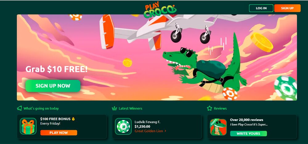 PlayCroco casino HP SI